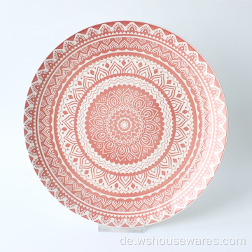 Padendruck Porzellan Dinnerset Teller chinesischer Keramik